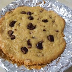 Giant KitKat chocolate chip cookie without oven A picture of Giant KitKat chocolate chip cookie without oven.