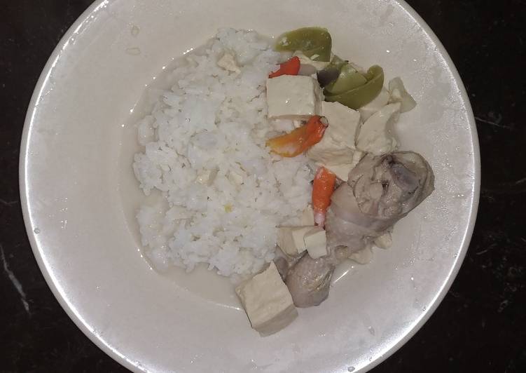 Garang Asem Ayam Tahu (Tanpa Daun Pisang)