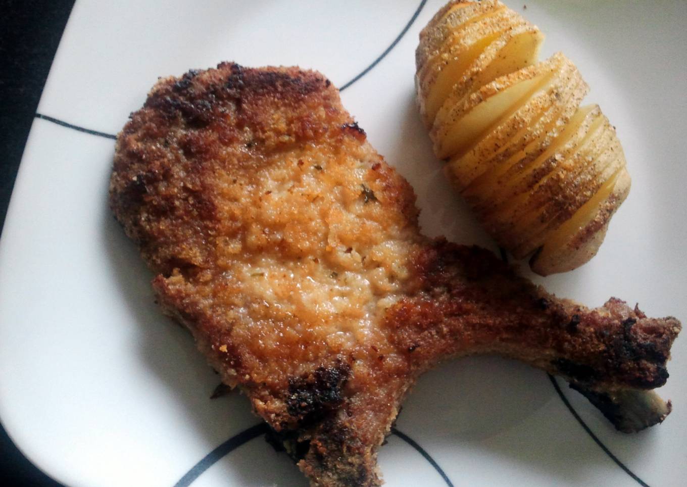 Breaded pork chops