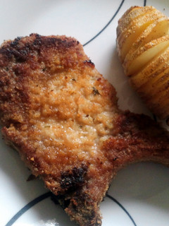 A picture of Breaded pork chops.
