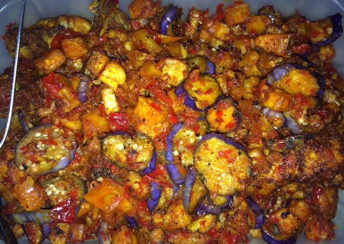 Ayam Goreng Sambal Campur Ubi & Terong