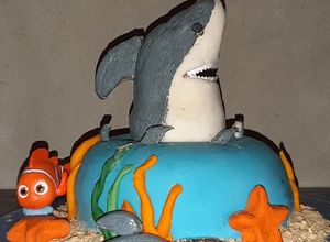 Una foto de Pastel de tiburón