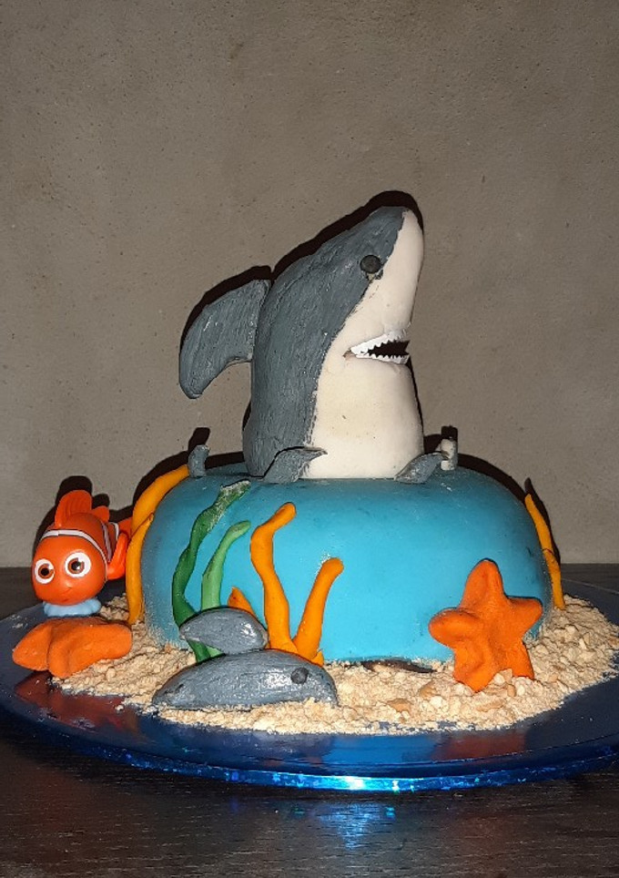 Una foto de Pastel de tiburón