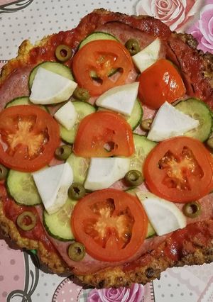 Diétás túrópizza recept fotója