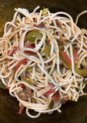 A picture of Vegetable noodles.