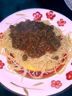 Una foto de Spaghettis con salsa Italiana