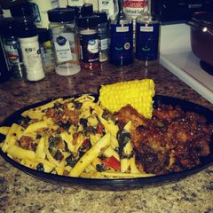 A picture of LadyIncognito's Shrimp Florentine Penne.