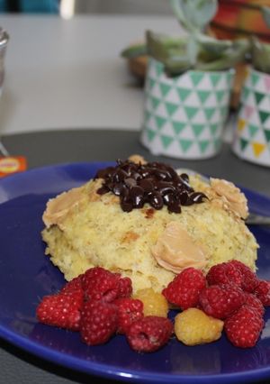Une photo de Bowlcake cacahuète chocolat