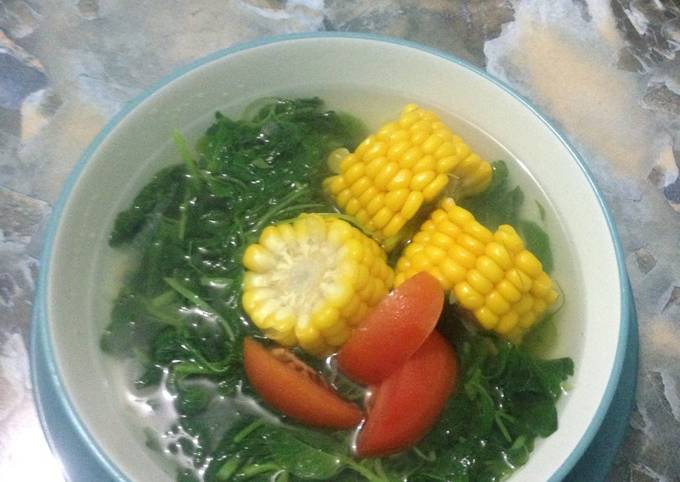 Resep Sayur Bening Bayam Jagung Manis Oleh Vhe Raoyan Cookpad