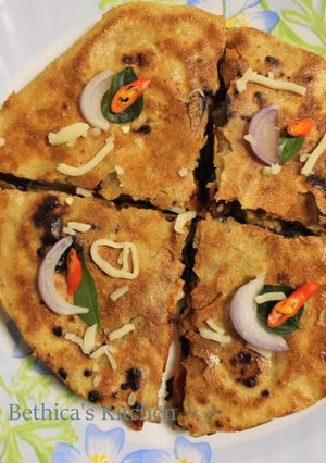 A picture of Mexican Chicken Tikka Quesadilla - South Indian Flavour - Fusion Style.