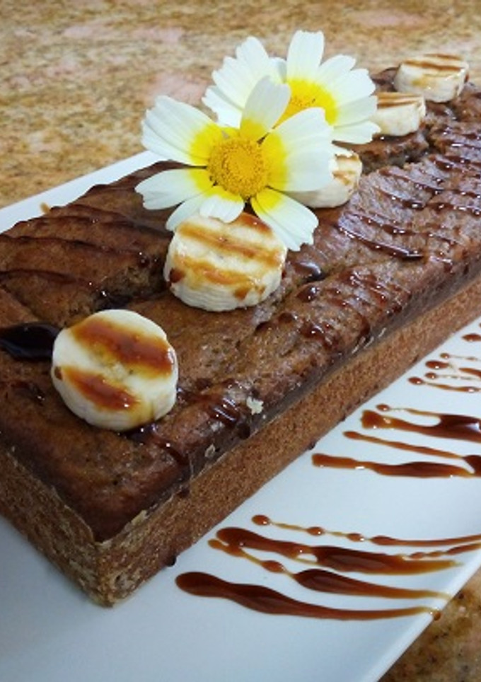 Una foto de Plum cake de plátano