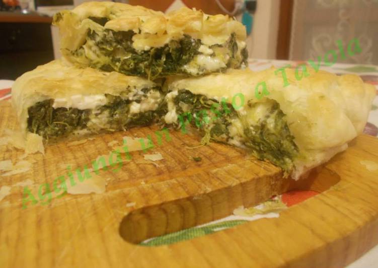 Torta rustica cime di rapa e asiago (cottura al forno)