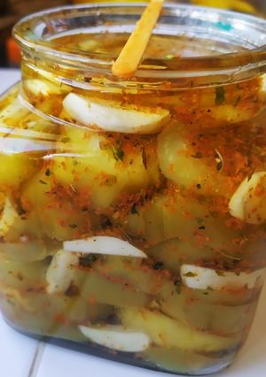 Una foto de Berenjenas al escabeche