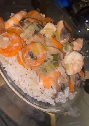 Une photo de Blanquette de crevettes 🦐
