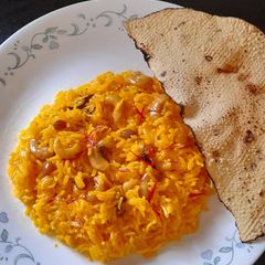 A picture of Basanti Pulao.