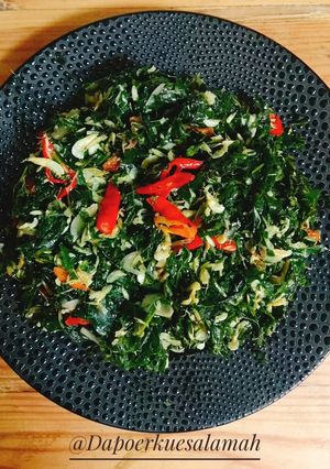 Foto resep Tumis Daun Pepaya Udang Rebon