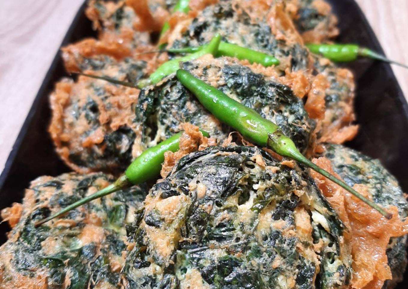 Rolade daun singkong tahu putih