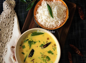 A picture of Moru Curry (Spiced Buttermilk Curry - Kerala style).
