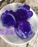 Ăn vặt: Rau câu dừa hoa đậu biếc