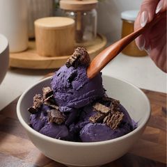 A picture of Ube Ice Cream.