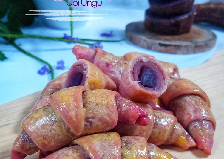 Resep Mini Croisant Puff Pastry Ubi Ungu Anti Gagal