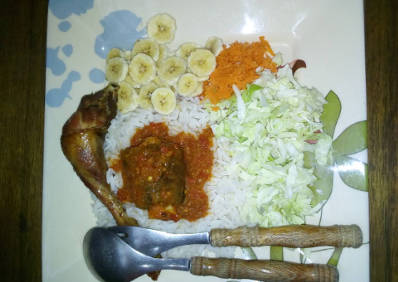 White rice and stew