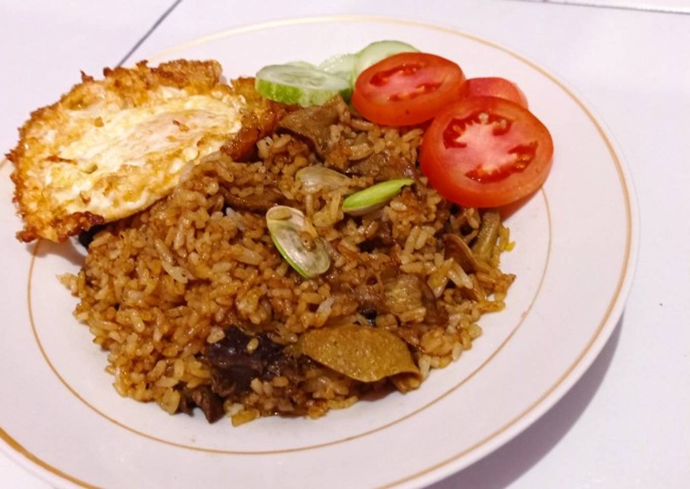 Nasi goreng spesial Petai ati ampela