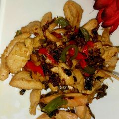 A picture of Chicken breast stir fry.