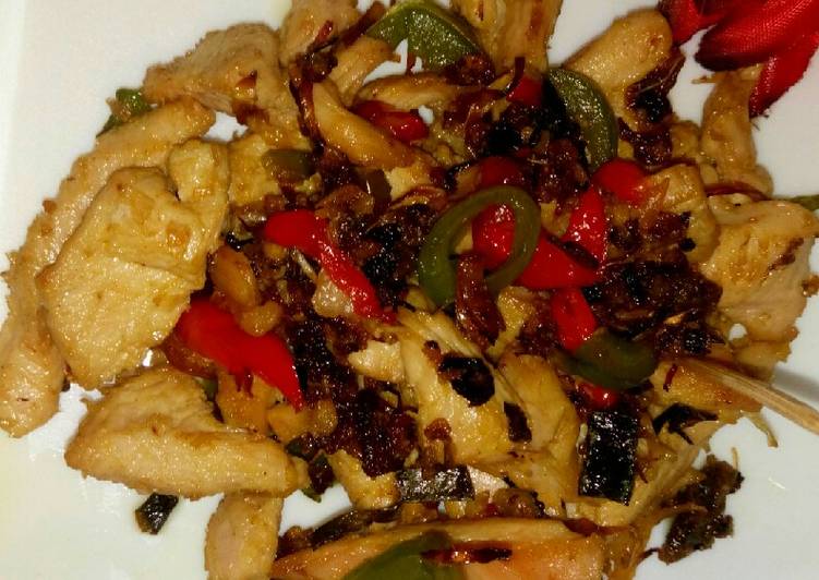 Simple Way to Make Speedy Chicken breast stir fry