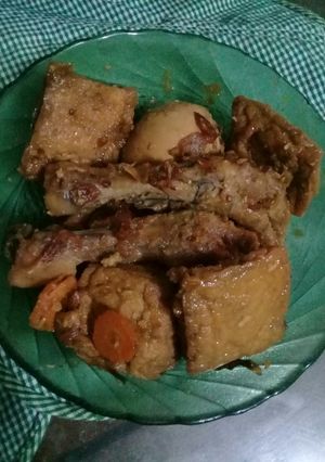 Foto resep Baceman basah tahu telur ceker