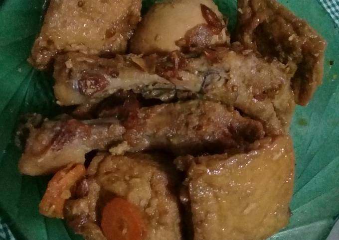 Cara Buat Baceman basah tahu telur ceker Yang Sederhana