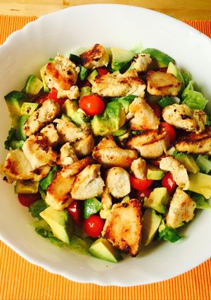 A picture of Honey-Lime Chicken And Avocado Salad.