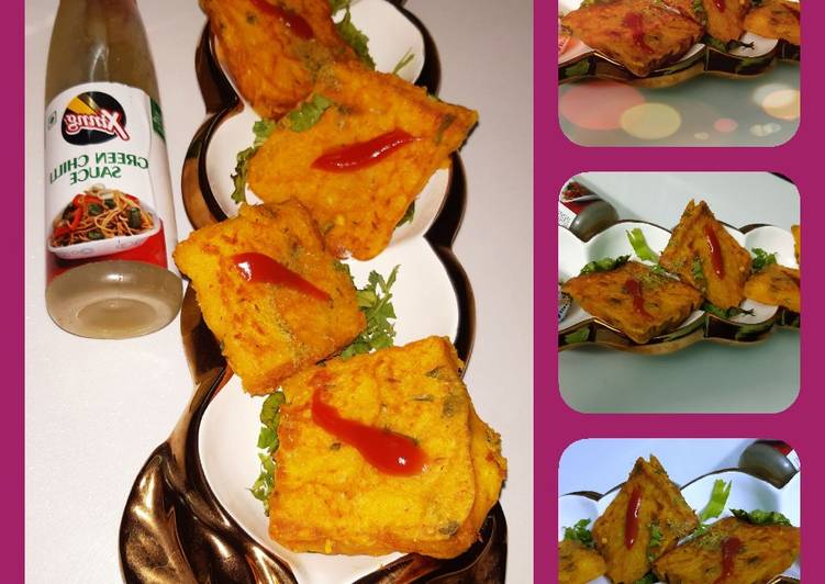 Recipe of Any-night-of-the-week Bread suji pakoda - new style