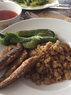Una foto de Migas de Almería con caldo pimentón