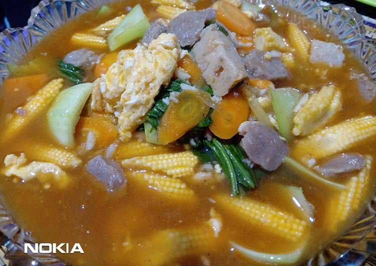 Resep Cap jay kuah jagung muda Lezat