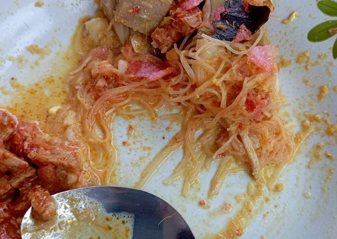 Lontong sayur gulai nangka