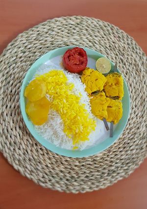 عکسی از دستور 🍗 جوجه کباب زعفرانی 🍗