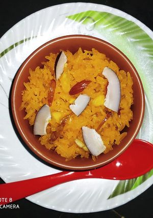 A picture of Meetha Chawal (Sweet Rice).