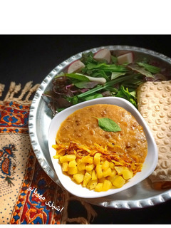 عکسی از دستور عدسی با برنج