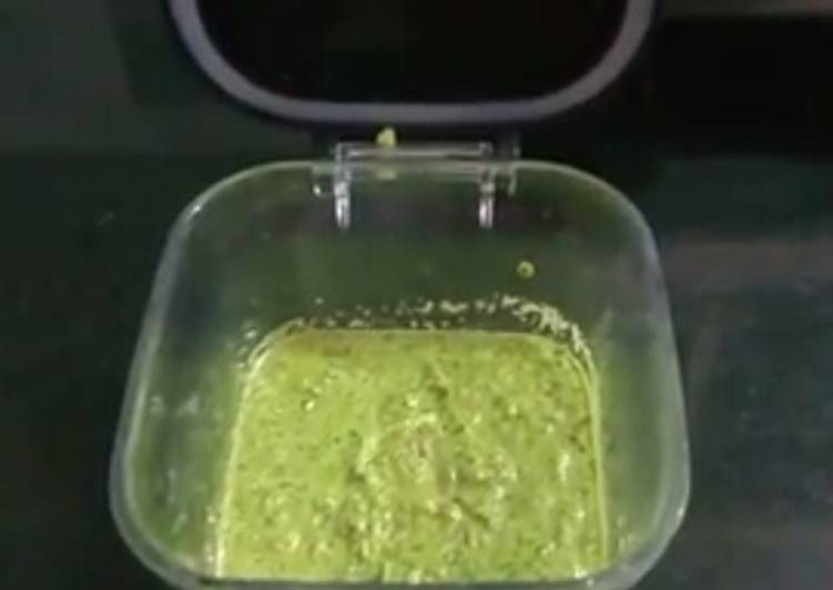 Hara Dhaniya and Pudina Chutney