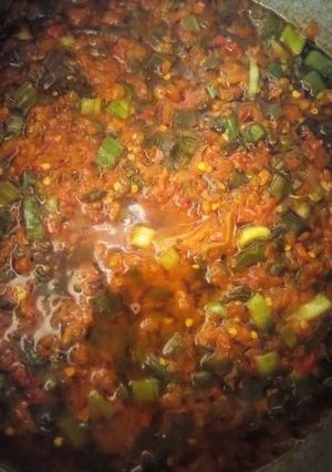 A picture of Vegetable sauce.