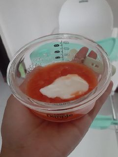 Foto resep Puree pepaya yogurt snack mpasi 6m+