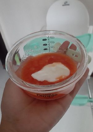 Foto resep Puree pepaya yogurt snack mpasi 6m+