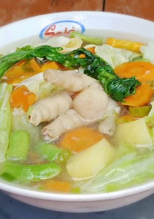 Foto resep Sayur sup kaldu ceker ayam