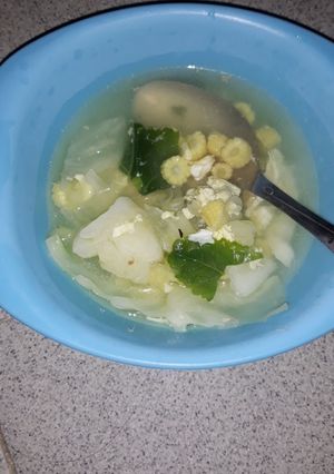 Foto resep Sayur sup bangkolba (kembang kol, kol dan baby corn)