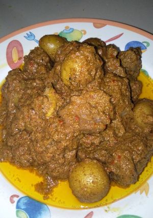 Foto resep Rendang daging kentang mini