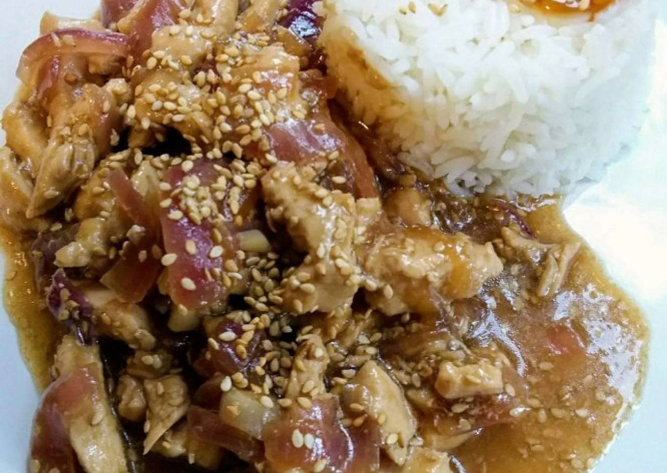 Pollo con salsa Teriyaki