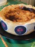 Flan pâtissier « skull » pommes et cannelle (pâte brisée à la liqueur de pommes)