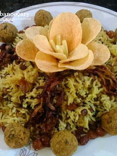عکسی از دستور عدس پلو با کوفته قلقلی 🍛