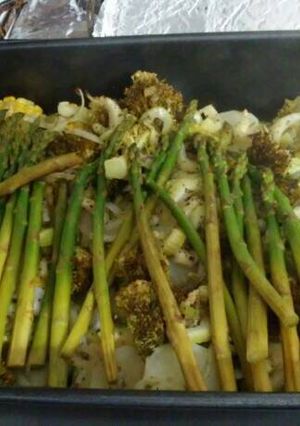 Una foto de Verduras horneadas